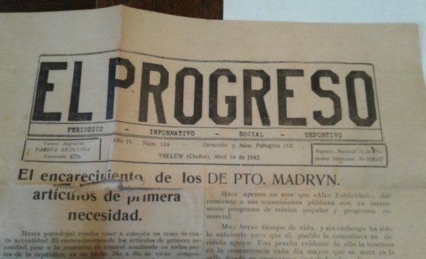 Accionaron para rescatar un diario patagónico histórico